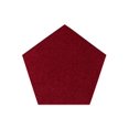 thumbnail image 1 of Color World Collection Way Solid Color Area Rugs Burgundy - 7' Pentagon, 1 of 4