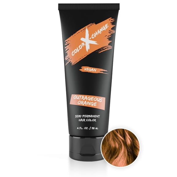 Color X-Change Semi-Permanent Hair Color - Outrageous Orange - Vegan, PPD & Ammonia-Free