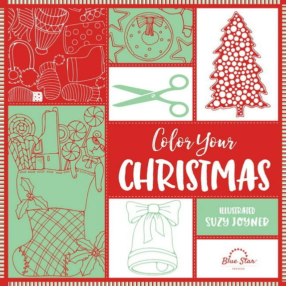 Color Your Christmas: A Crafty Christmas Adult Coloring Book, (Paperback)