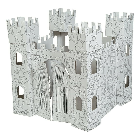 Color Your Own Castle Playhouse - Craft Kits - 1 Piece