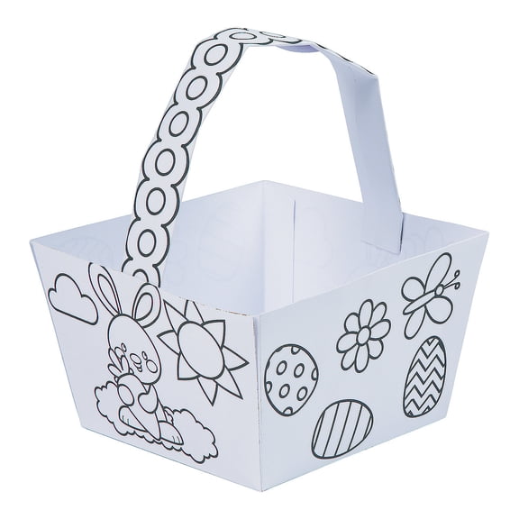 Color Your Own Easter Basket - Craft Kits - 12 Pieces