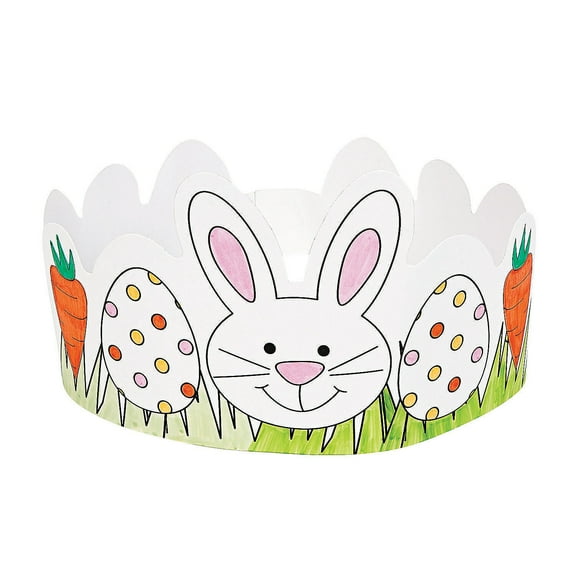 Color Your Own Easter Crown - Craft Kits - 12 Pieces