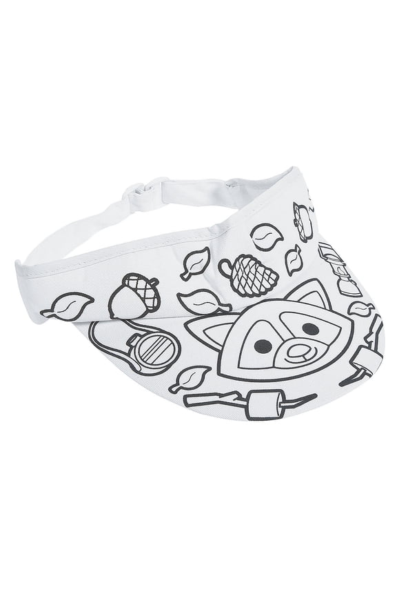 Color Your Own Fabric Camp Visor 1 Dz - Craft Kits - 12 Pieces