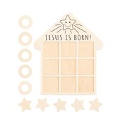 Color Your Own Nativity Tic-Tac-Toe Games, Craft Kits, Christmas, 12 Pieces
