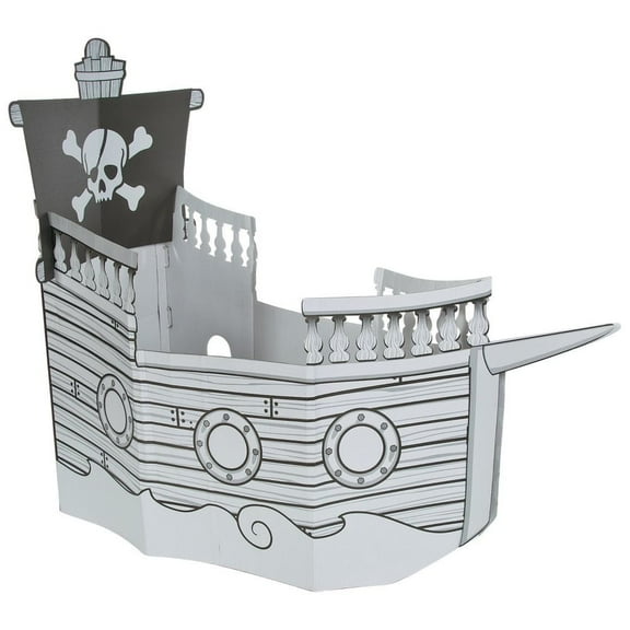 Color Your Own Pirate Ship Playhouse - Craft Kits - 1 Piece
