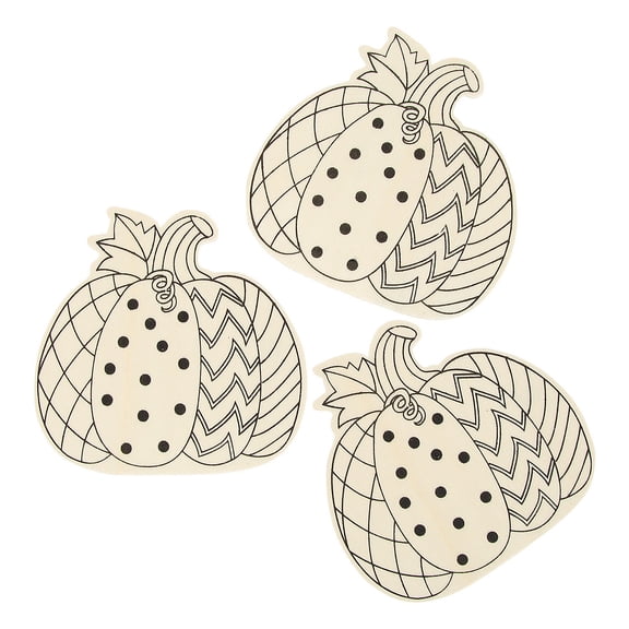 Color Your Own Pumpkins, Craft Kits, Fall, 12 Pieces
