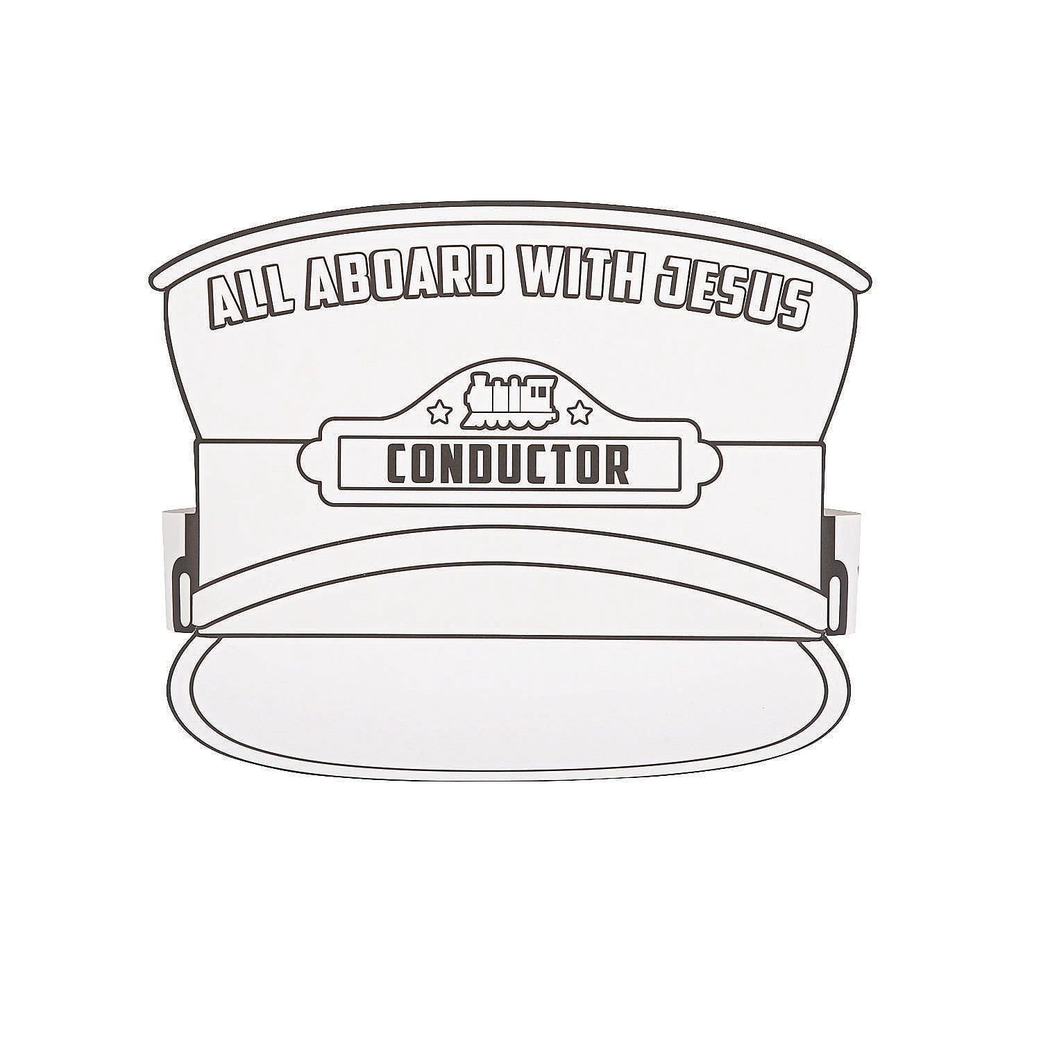 Color Your Own Railroad VBS Conductor Hats, Craft Kits, Misc CYO