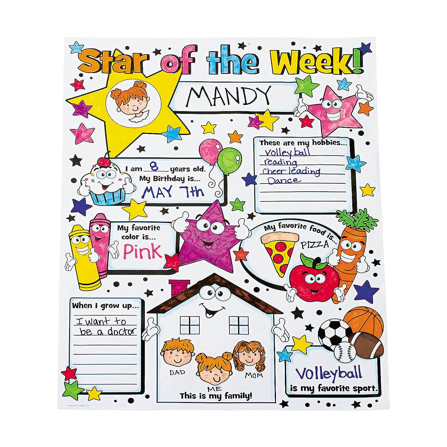 Fun Express, Star of the Week Star of the Week Posters Craft Kit, 30 Pieces - Walmart.com fun-express-star-of-the-week-star-of-the-week-posters-craft-kit-30-pieces-walmart-com