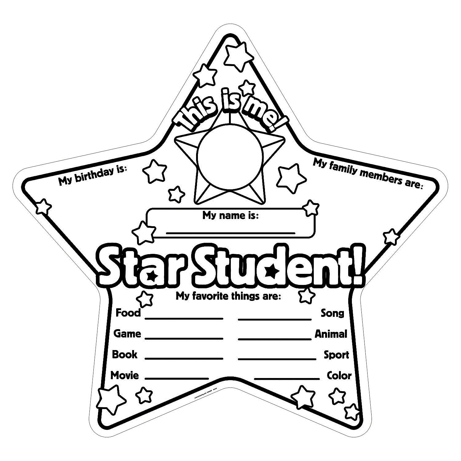 Color Your Own Star Student Poster- 30 - Craft Kits - 30 Pieces - Walmart.com color-your-own-star-student-poster-30-craft-kits-30-pieces-walmart-com