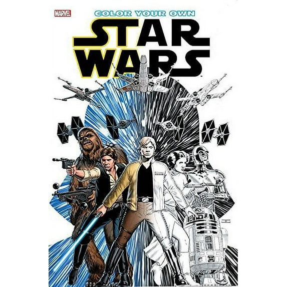 Color Your Own Star Wars (Paperback) by John Cassaday, Salvador Larroca, Terry Dodson