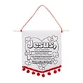 thumbnail image 1 of Color Your Own Valentine Prayer Banners with Pom-Pom Trim - 12 Pc., 1 of 1