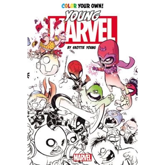 Pre-Owned Color Your Own Young Marvel by Skottie Young