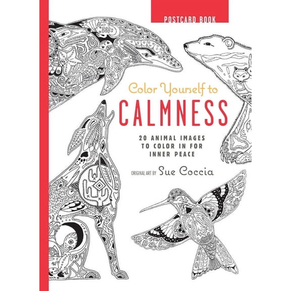 Color Yourself to Calmness Postcard Book