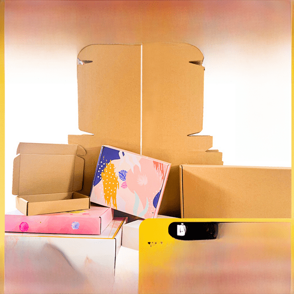 Color airplane box, cowhide paper box, color box, black and white jewelry packaging box-25pcs-30*20*8CM