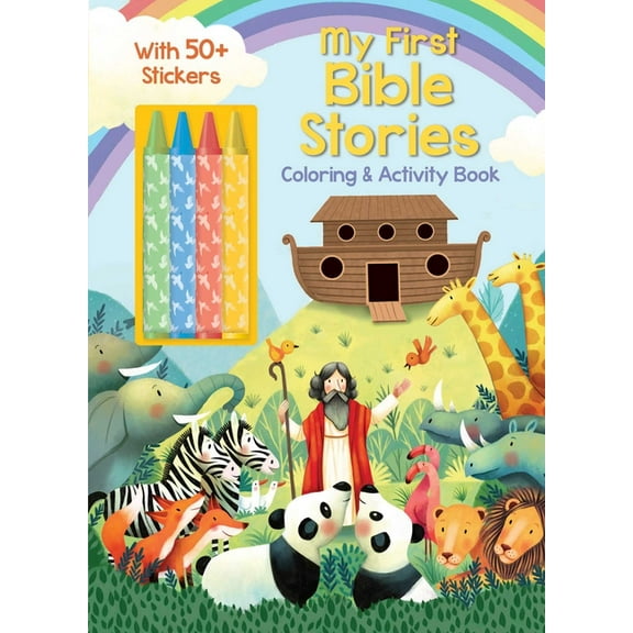 Color & Activity with Crayons My First Bible Stories Coloring & Activity Book with 4 Crayons and 50+ Stickers (Paperback)