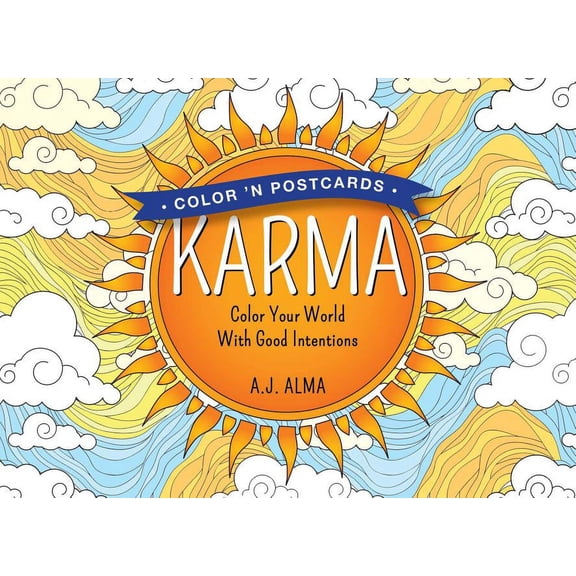 Color 'n Postcards: Karma, (Paperback)