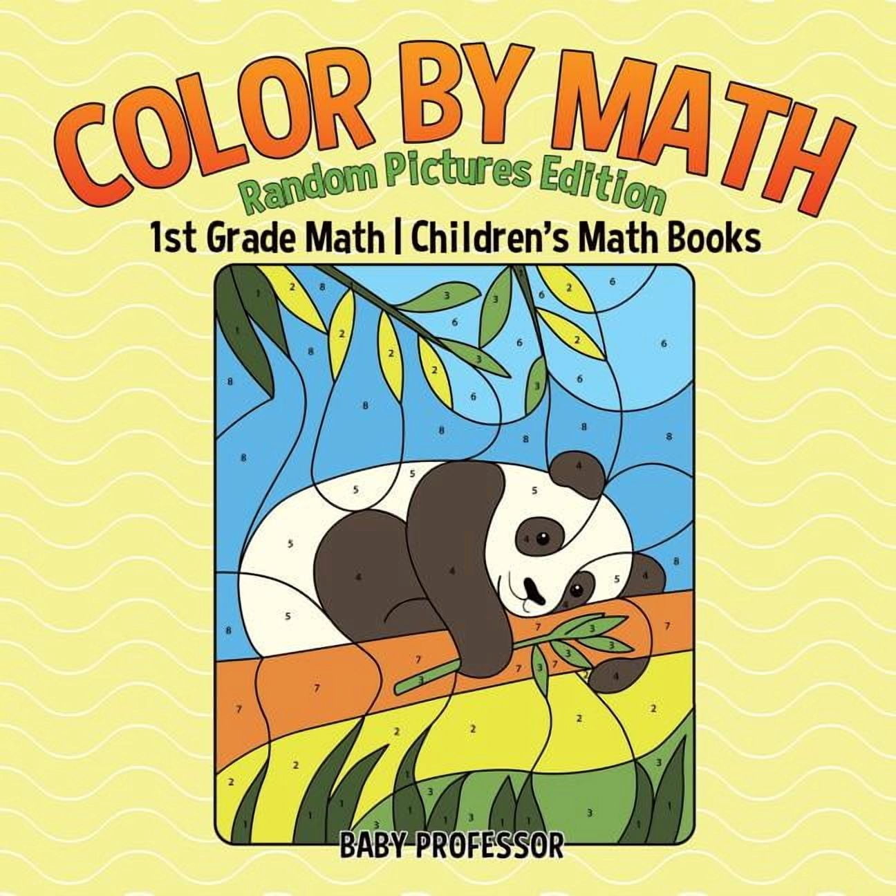 Random Math Books Color by Math: Random Pictures Edition - 1st Grade Math Children's Math ...