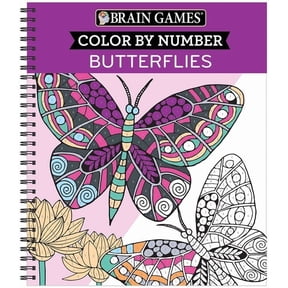 Brain Games Color by Numbers BUTTERFLIES