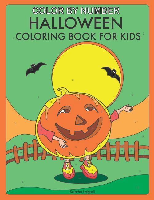Color by Number Halloween: Coloring Book for Kids, (Paperback ...