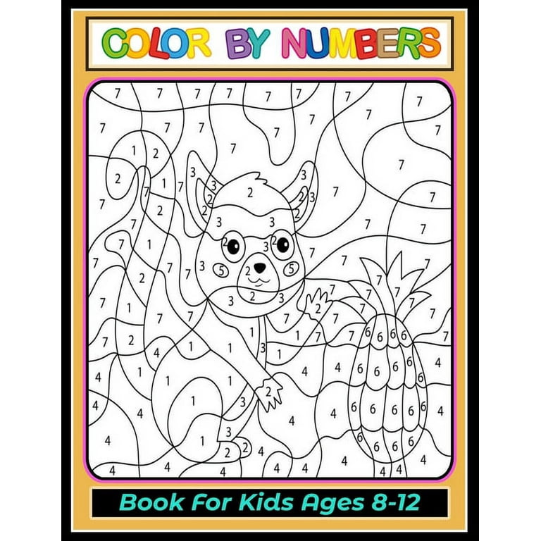 Fruit Color by Number for Kids: Coloring Book for Kids Ages 4-8, Activity Book for Girls & Boys | Color by Number Books for Kids Ages 4-8