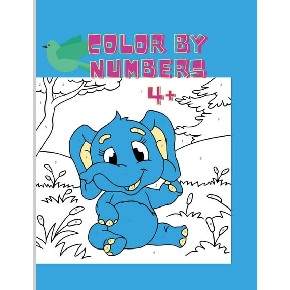Color by numbers : Amazing Coloring by numbers book Hours of fun coloring from easy to hard (Paperback)