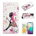 thumbnail image 1 of Color embossed advanced flip magnetic closure bracket function card clip PU leather phone protective case suitable for Samsung A23 5G phone case, 1 of 5
