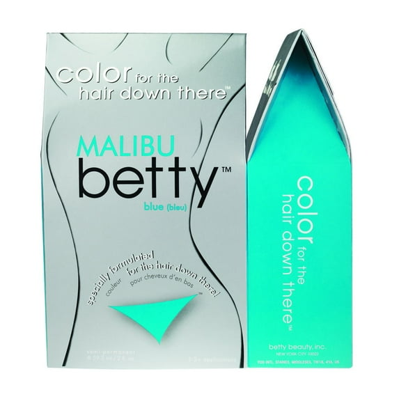 Color for the Hair Down There - Malibu Betty Kit Includes: Lightening Cream + Developing Creme + Hair Color + Applicator + Tray + Gloves