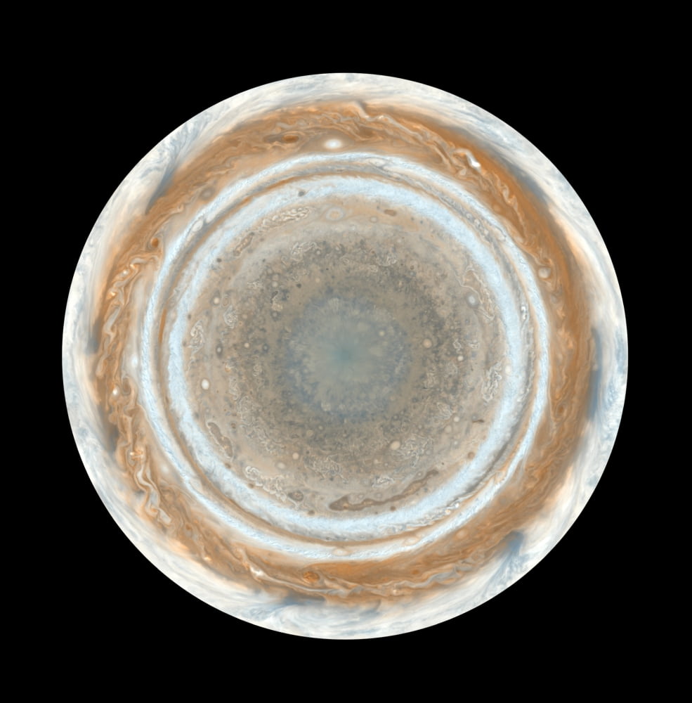 Color map of Jupiter Canvas Art - Stocktrek Images (28 x 29)