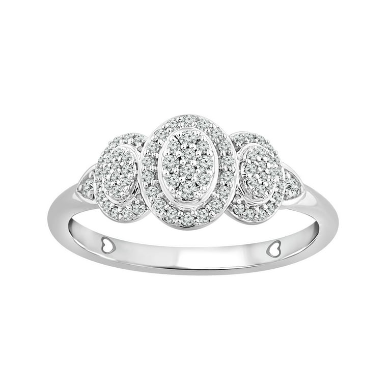10K White Gold 1/5 CTW. Cluster Diamond Promise Ring 10K White Gold 1/5 CTW. Cluster Diamond Promise Ring