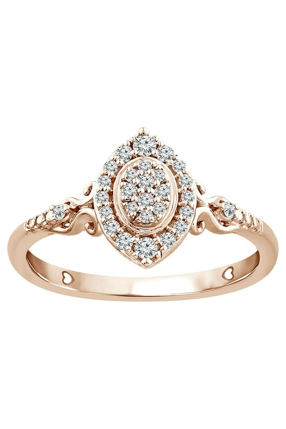 1/5 Carat T.W. Diamond Promise Ring in 10K Rose Gold (I-J,I3)