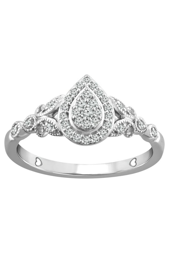 1/5 Carat T.W. Diamond Promise Ring in 10K White Gold (I-J,I3)