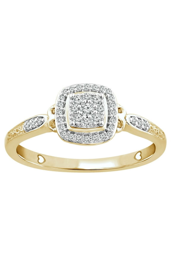 1/6 Carat T.W. Diamond Promise Ring in 10K Yellow Gold (I-J,I3)