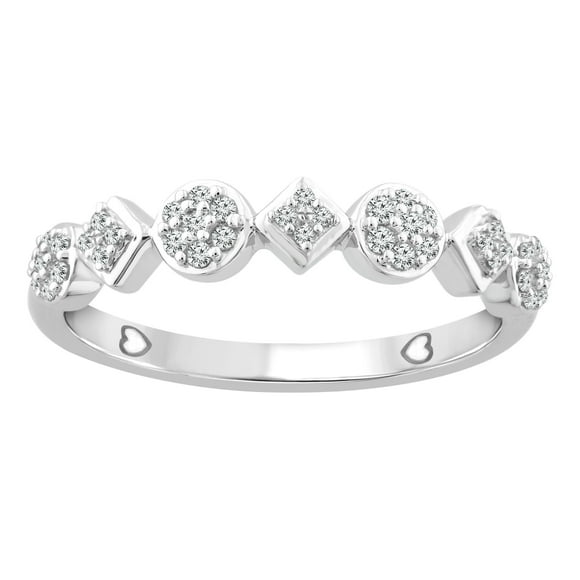 1/6 Carat T.W. Diamond Stackable Band in 10K White Gold (I-J,I3)