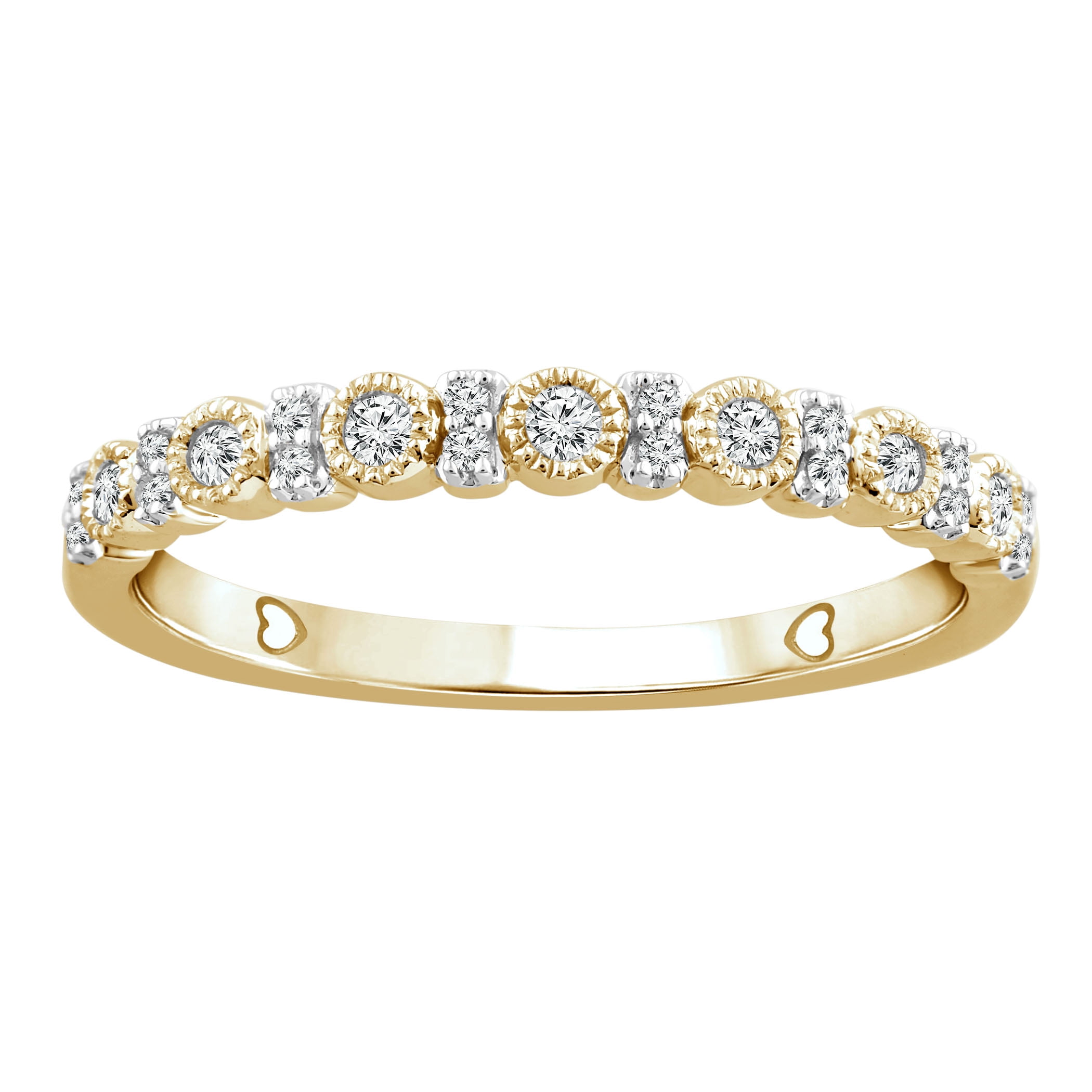 Color of Love 1/6 Carat T.W. Diamond Stackable Band in 10K Yellow Gold (I-J,I3)