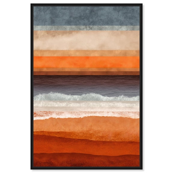 Color of a Memory Canvas Print Living Room Wall Art by Art Remedy, Black Frame, 36 x 54