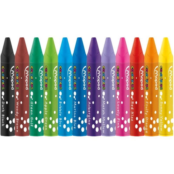 NEW! Color'Peps Triangular Oil Pastels 12/pkg-Assorted