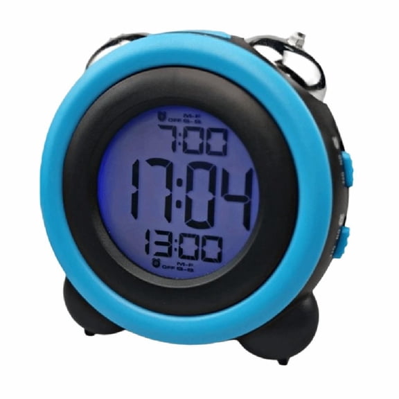 Color screen electronic clock with multiple alarms, loud ringtones and lights