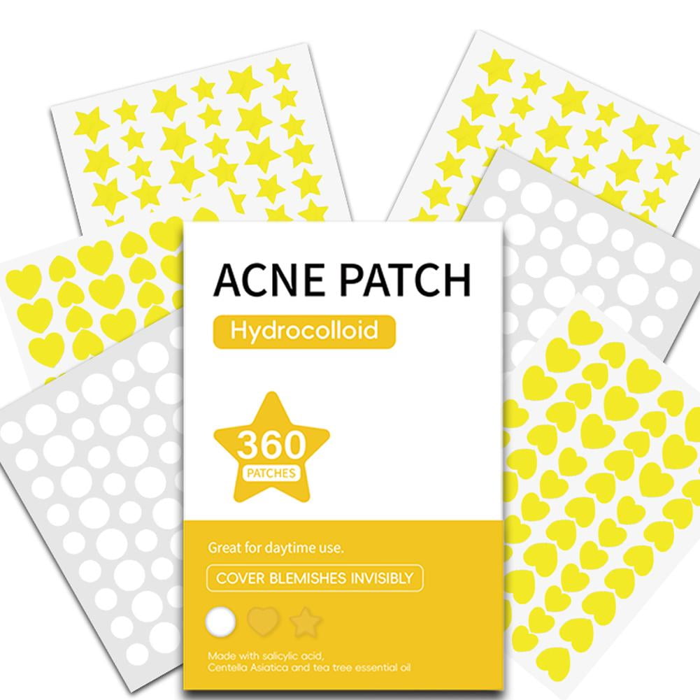 Color set acne patch mild nonirritating reduce pimples closed