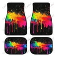 Color splash paint Car Floor Mats Universal Interior Design Accessories