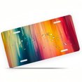 thumbnail image 1 of Color streak Abstract Front License Plate, Metal License Plate, Funny Standard Plates Personalized Novelty Decorative For Men/Women/Boys/Girls Car 6×40 Inch, 1 of 7