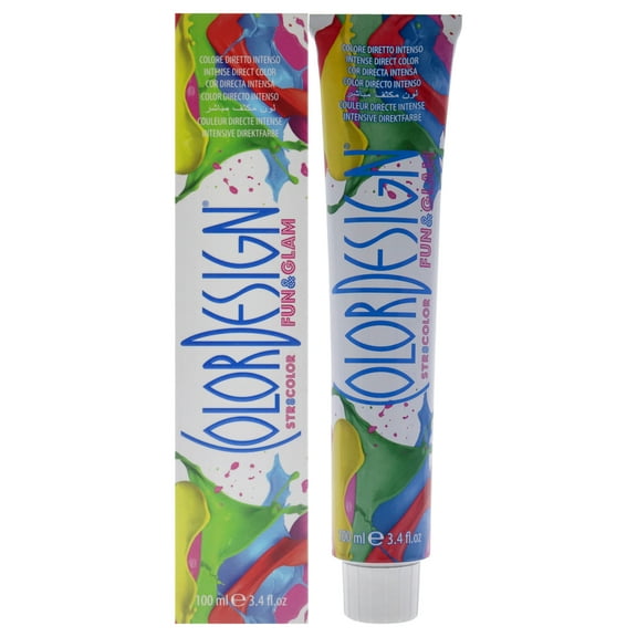 ColorDesign Fun and Glam Demi-Permanent Hair Color - Candy Pink, 3.4 oz Hair Color