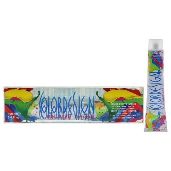 ColorDesign Fun and Glam Demi-Permanent Hair Color - Explosive Yellow, 3.4 oz Hair Color