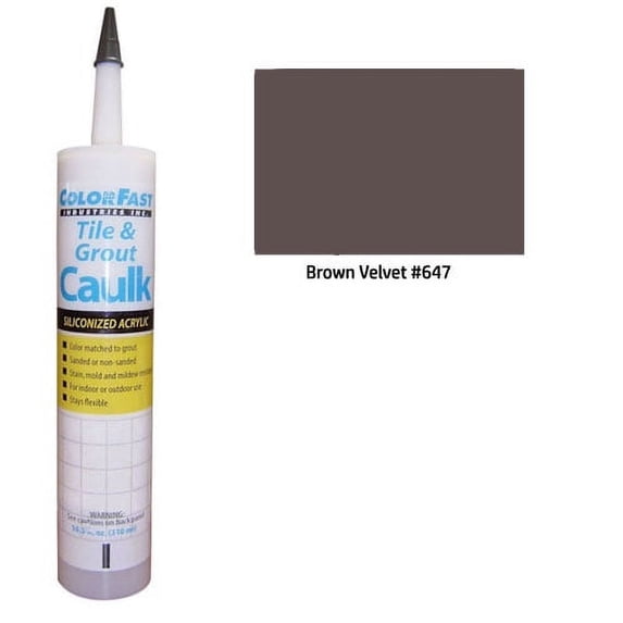 ColorFast Latex Colored Caulk - CBP Color Line: Brown Velvet Unsanded