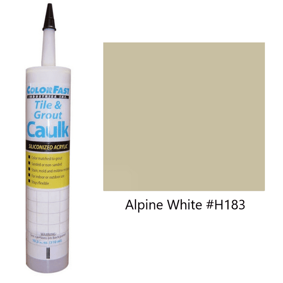 ColorFast Latex Colored Caulk - Hydroment Color Line: Alpine White Unsanded