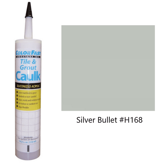 ColorFast Latex Colored Caulk - Hydroment Color Line: Silver Bullet Sanded