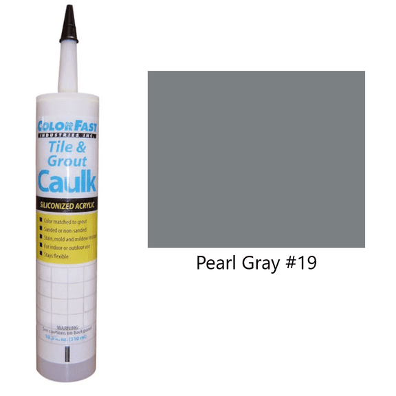 ColorFast Latex Colored Caulk - Mapei Color Line: Pearl Gray Unsanded