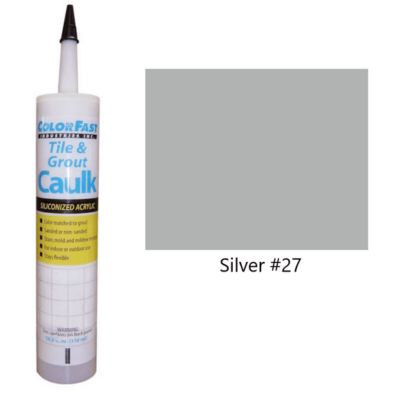 ColorFast Latex Colored Caulk - Mapei Color Line: Silver Unsanded