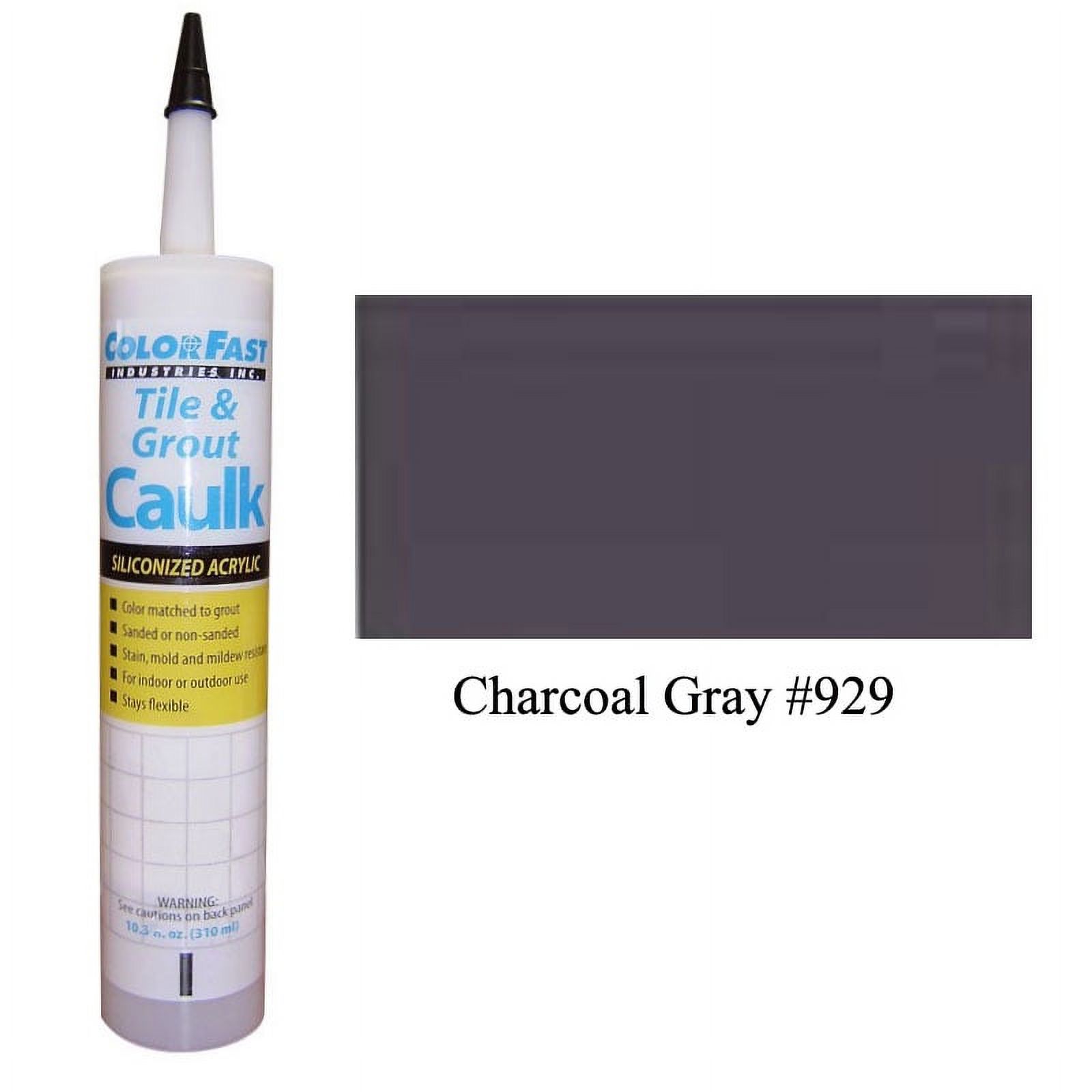 ColorFast Latex Colored Caulk - TEC Color Line: Charcoal Gray Sanded - image 1 of 3