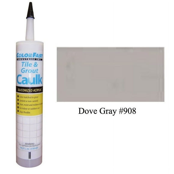 ColorFast Latex Colored Caulk - TEC Color Line: Dove Gray Unsanded