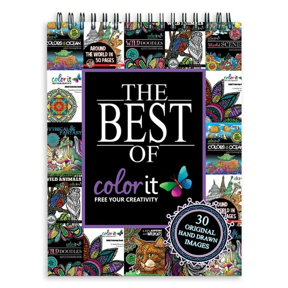 ColorIt The Best of ESF27 ColorIt Adult Coloring Book, 30 Original Hand ...